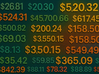 random dollar and cents numbers